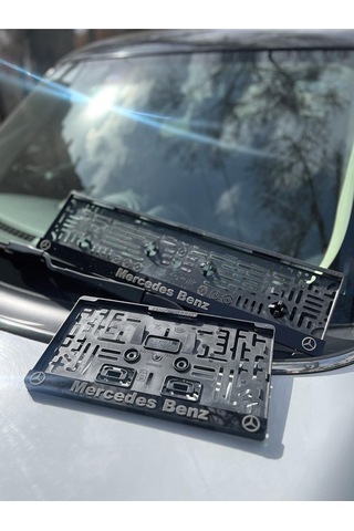 3d Mercedes Benz Takmatik Plakalık 1 Tanesi Kare Plakalık