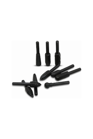 Geeroyoo 10 Parça Ahşap Oyma Ve Parlatma Seti - Yüksek Hızlı Döner Uçlar, 45 Karbon Çelik