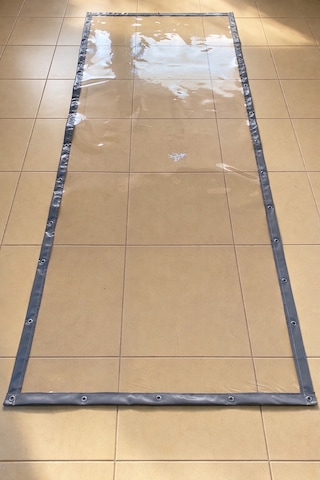 Profesyonel Her Ölçüde Şeffaf Branda Pvc 0.8 Mm Kuşgözü Kapsüllü - Kolay Montaj Şeffaf