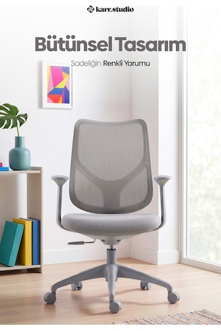 Seul Ergonomik Çalışma Sandalyesi - Gri
