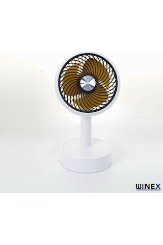 Winex Mini Taşınabilir Portatif Fan 3 Kademeli Vantilatör Beyaz