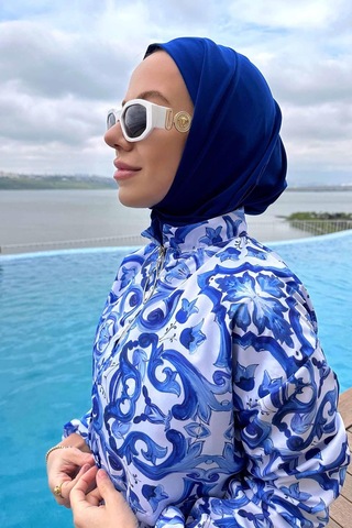 Kahijab Sea Tesettür Mayo - Xl Mavi