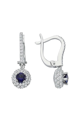 Sirius 0,70 Karat Pırlanta 18K Ve Safir Taşlı Küpe 0804E0126
