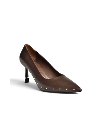 Fox Shoes Z308400409 Kahverengi İnce Topuklu Pimli Kadın Ayakkabı