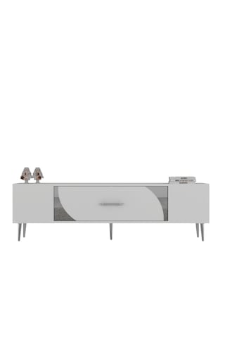 Dekop2ct Tv Sehpası Beyaz-gümüş