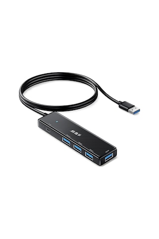 4 Port Usb 3.0 Hub Çoklayıcı, Type-c Güç Girişli 5gbps Veri Aktarım Destekli Usb Çoğaltıcı, Notebook Pc Klavye Mouse Usb Bellek Harici Disk Uyumlu Z418c