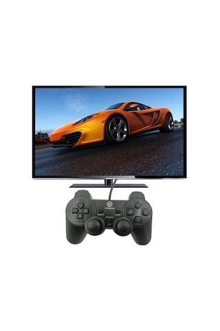 Çift Titreşimli Usb Kablolu Oyun Kolu Pc Uyumlu Vibration Gamepad Lisinya