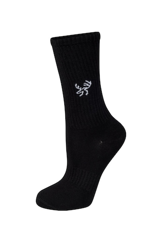 2as Uzun Bambu Spor Çorap Siyah