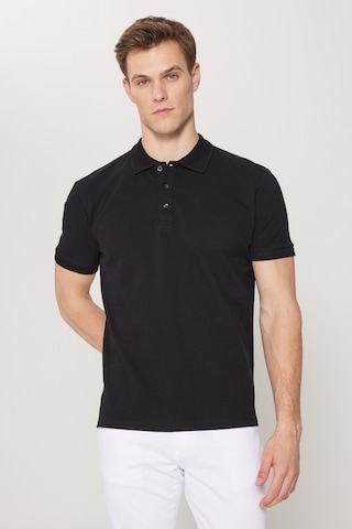 Ac&Co / Altınyıldız Classics Erkek Siyah Slim Fit Dar Kesim Polo Yaka Tişört 4A4820200001SyhXL Siyah