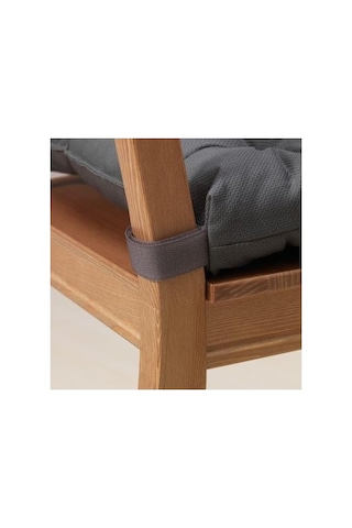 Ikea Sandalye Minderi Cırt Koyu Gri Renk 40/35x38x7 Cm Meridyendukkan Cırt-cırtlı-pamuklu Genel