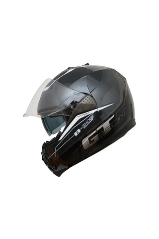 Beon B700 B-Shock Çene Açılır Vizörlü Kask Gri - Siyah