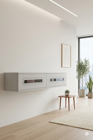 Da1220bs Rany Dresuar , Antre Hol Rafı Beyaz-silver 120cm
