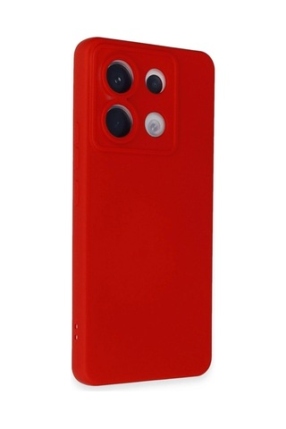 Herşeytrend Xiaomi Redmi Note 13 Pro 5g Kılıf Nano İçi Kadife Silikon - Kırmızı Çok Renkli