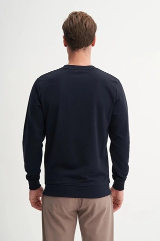 Cazador Slim Fit Mevsimlik 3 İplik Pamuk Karışımlı Sweatshirt-54160 Lacivert