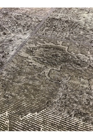 Patchwork Halı El Dokuma Kök Boya (459107309) Gri