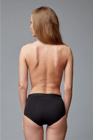 Blackspade 1311 Kadın Pamuk Yüksek Bel Dantelli Külot-siyah Siyah