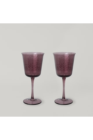 Linens Alexa 2'li 370 Ml Kadeh Mürdüm Mürdüm