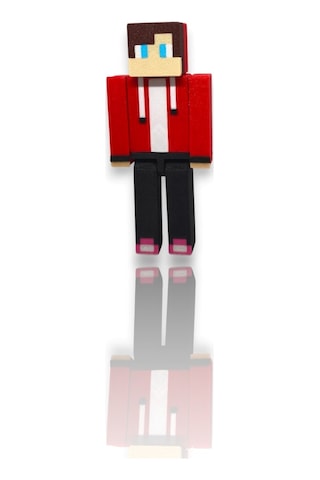 Loy3d Minecraft - Mikey Ve Jj 12 Cm Oynar Kol Ve Bacak, Boya Yok 1 Pcs