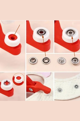 Büro Ev Ofis Hobi Atölyesi İçin Plastik Çıt Çıt Pensi Çıtçıt Takma Aleti