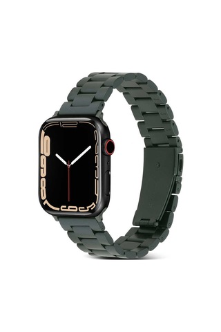 Watch Ultra 49mm Kordon Uyumlu Krd-04 Metal Strap Kayış Mkst- Olive