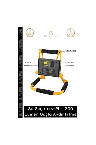 Premium Seri Beyaz Işık Sert Plastik Tpr Su Geçirmez Pilli 1300 Lümen Güçlü Aydınlatma Çok Renkli
