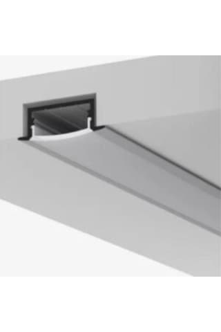 Led Kanal Profil Alüminyum Sıva Altı Kasa 1 Metre 2185 Sa 40x48mm Opak Pleksi Yan Kapak Ve Yay Dahil