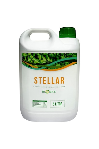 Biosas Stellar 5 Lt İz Element Katkılı Sıvı Organomineral Gübre 5 L