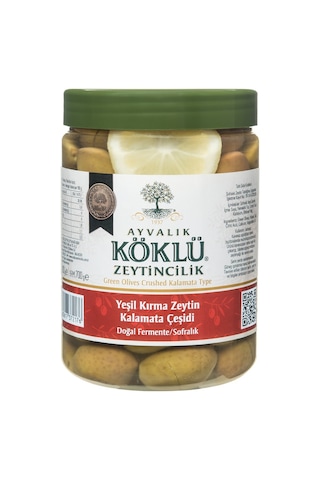 Ayvalık Köklü Zeytincilik Yeşil Kalamata Zeytin 1000 Cc