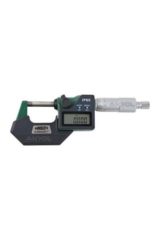 Insize 3108-25a Dijital Mikrometre Üç Tuşlu 0-25mm Toza Ve Suya