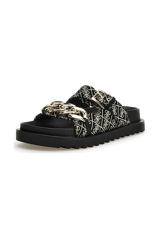 Black Platino Kadın Guess Footwear Dress Kadın Sandalet FL6FATFAL