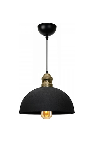 Kugel Metal Sarkıt Avize Mutfak Ofis Hol Siyah