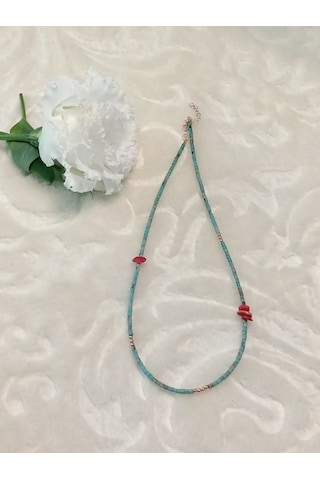 Canka Mercan Taş Tasarım Kolye