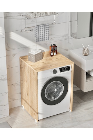 Reyo Enda Home Çamaşır Makinesi Dolabı 89x65 Cm Atlantik Çam