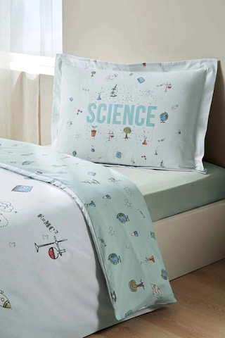 Özdilek Science Tek Kişilik Çarşafı Lastikli Nevresim Takımı Mint
