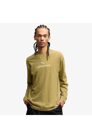 Puma Run Culture Collective Erkek Kahverengi T-shirt 636755