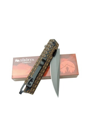Sibirya Desert-storm Katmanlı Karbon Fiber Kamp Çakı Çok Renkli