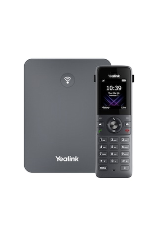 Yealınk W73p, W73h Dect Telefon İle W70b Baz İstasyonu, Kablosuz Ip Telefon, Siyah, 1.8" Renkli