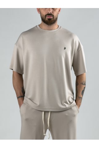 Cocopelli Bej Erkek T-shirt Coc3013-2