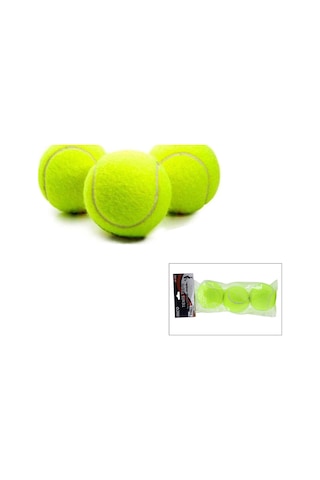 Bezos 3'lü Tenis Kort Topu - Poşetli Kartela Ambalaj Nıda