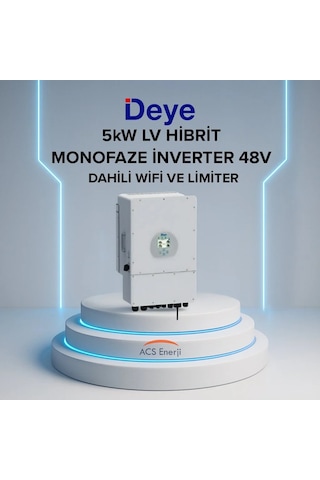 Lexron Deye 5kw Hibrit Monofaze İnvertör Lv