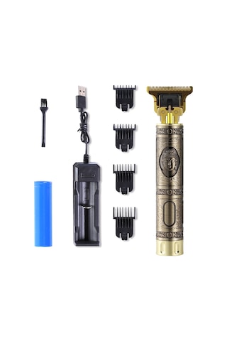 Xindoker Altın T9 Titanyum Şekilli Tıraş Makinesi - 0mm Ultra Kısa Diş Açısı, Usb Şarjlı, 3 Saat Kullanim Süresi, Profesyonel Ve Ev Kullanıma Uygun Altın