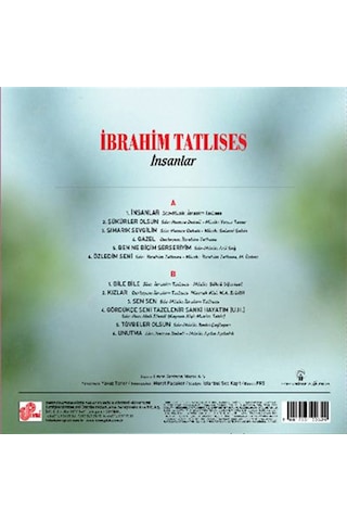 İbrahim Tatlıses - İnsanlar Plak