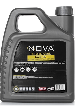 Nova 5W-40 Apı: Sn Acea: A3/B4 Motor Yağı 4 L