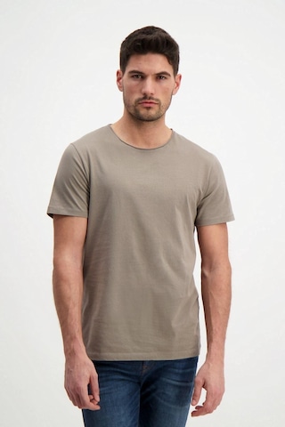 Rich Kahverengi Erkek Yıkamalı Basic T-shirt Kahverengi