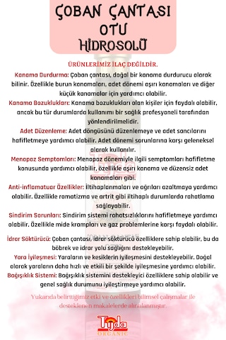 Çoban Çantası Capsella Bursa-pastoris L. Medikus Hidrosolü 25