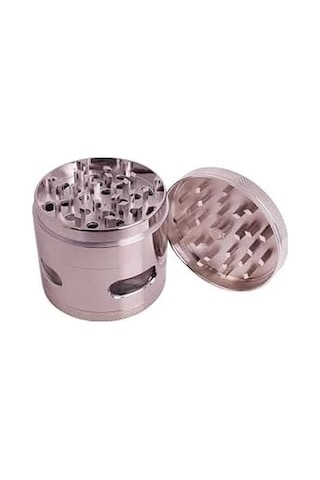 Pencereli 63 Mm. Silver Tütün Baharat Herbal Öğütücüsü Parçalayıcı Pt94slv