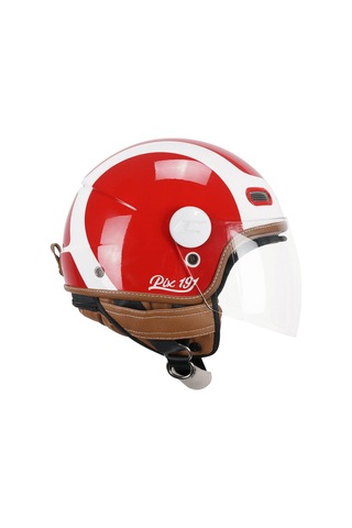 Cgm 191g Pix Sprint Rosso Bianco Lunga Açık Kask Kırmızı-beyaz
