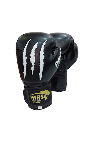 Pars Panter Boks Kick Boks Muay Thai Eldiveni Siyah