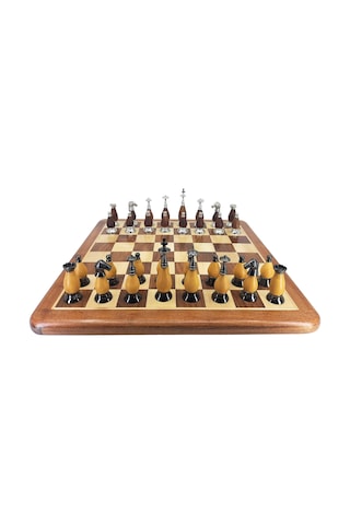Prestıjsatrncmod242 Prestij Serisi Ahşap Satranç Takımı / Ahşap 38 CM