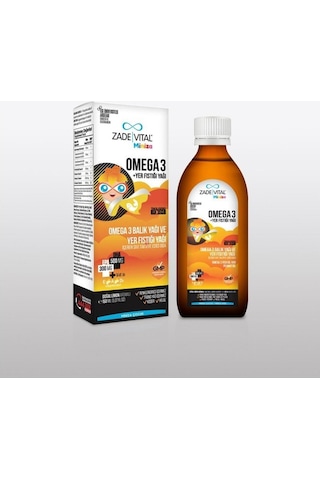 Zade Vital Miniza Omega 3 + Yer Fıstığı Yağı 150 ML